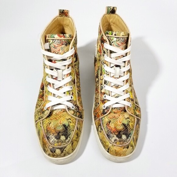 Christian Louboutin Other - Christian Louboutin Multicolor Python Rantus Orlato High Top Sneakers 9.5 Y2k